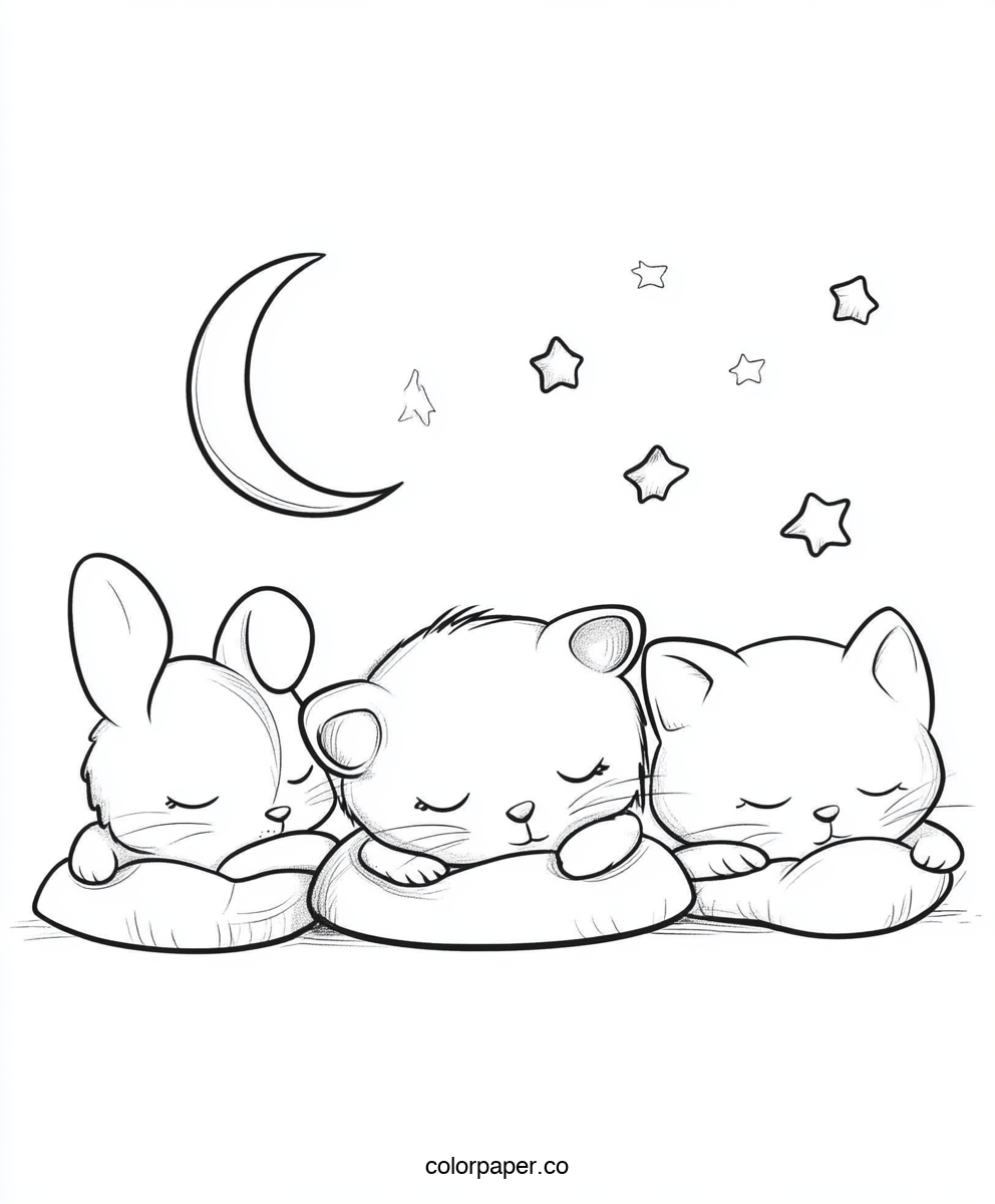 Baby Animals Sleeping