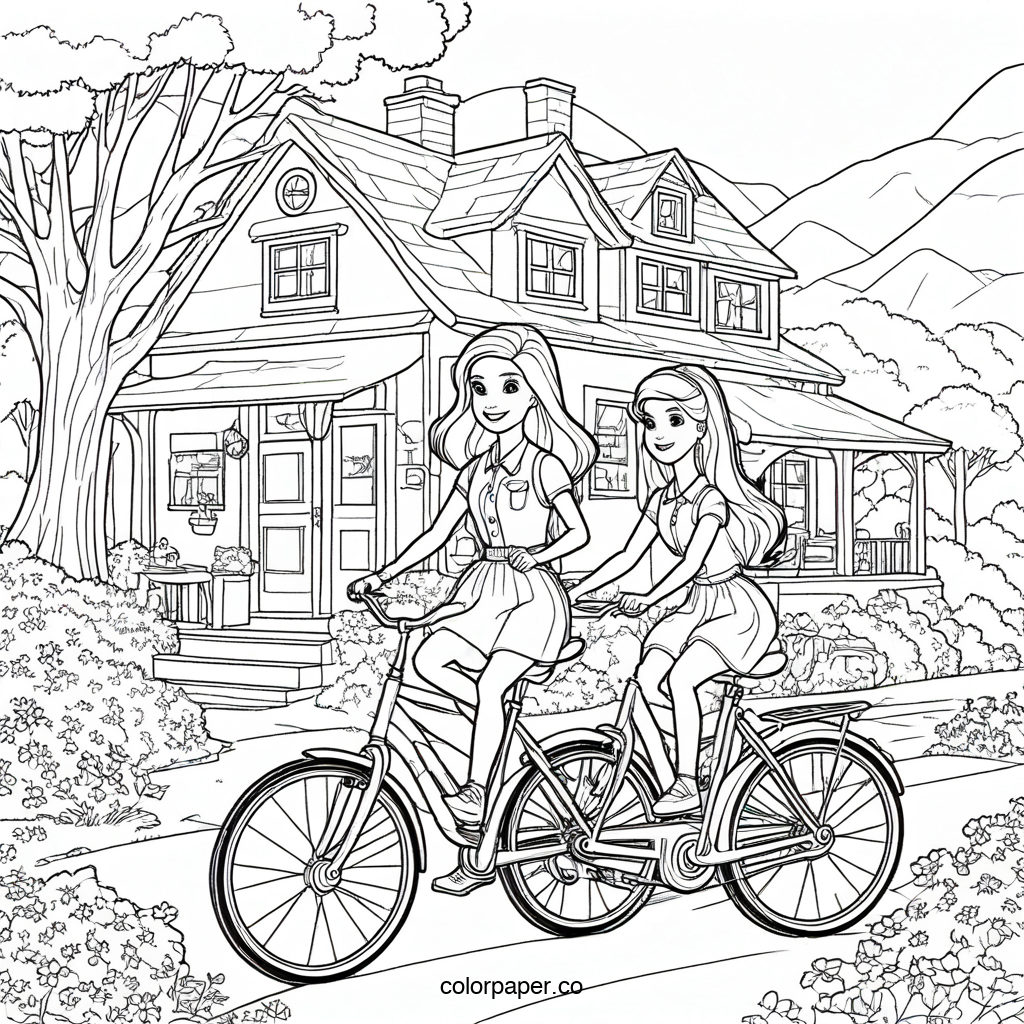 Barbie's Whimsical Cycling Journey