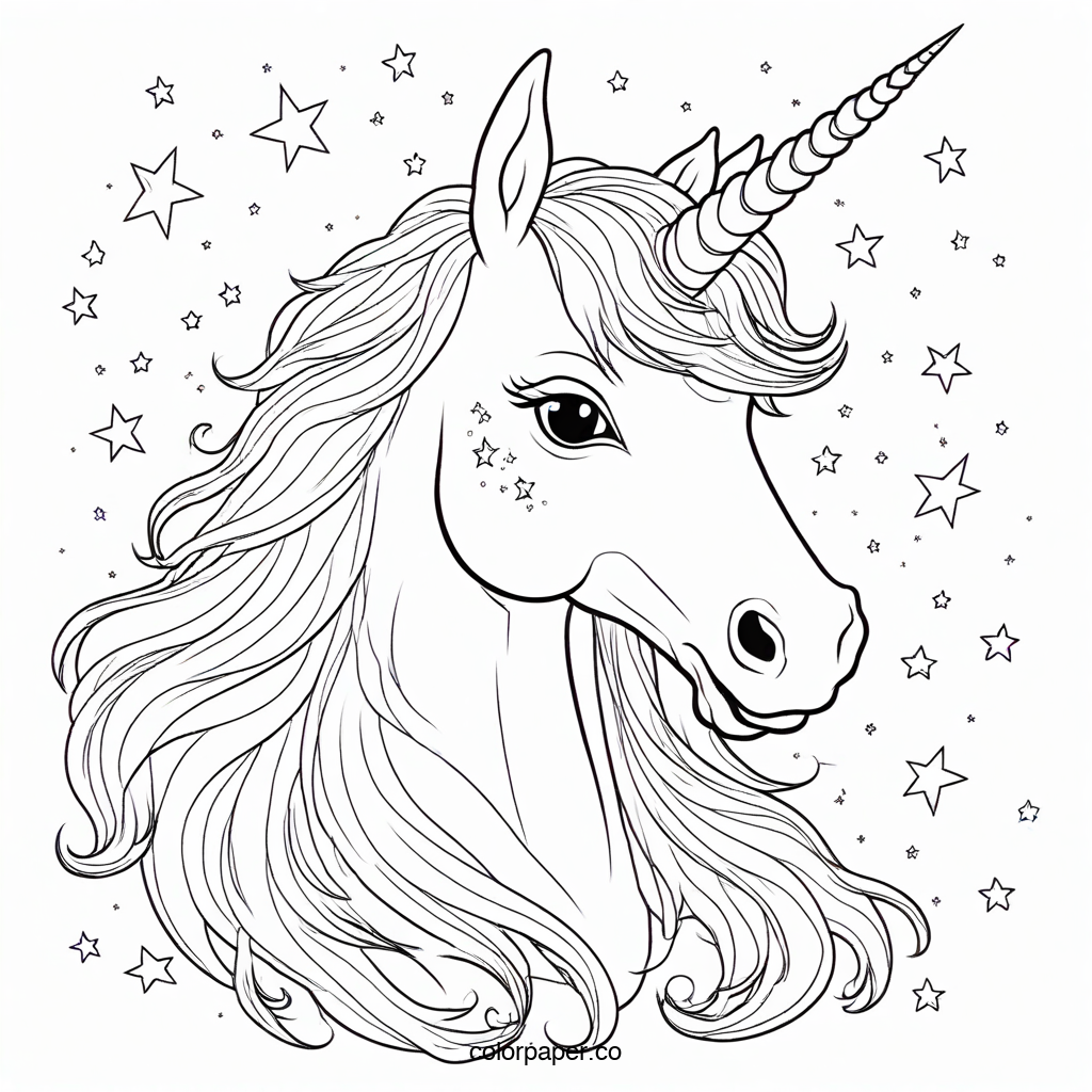 Enchanted Unicorn Head Art