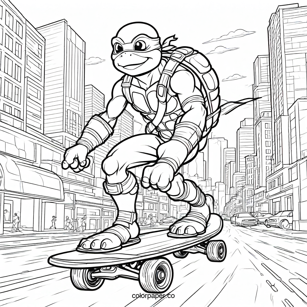 Exciting Turtle Skateboard Adventure