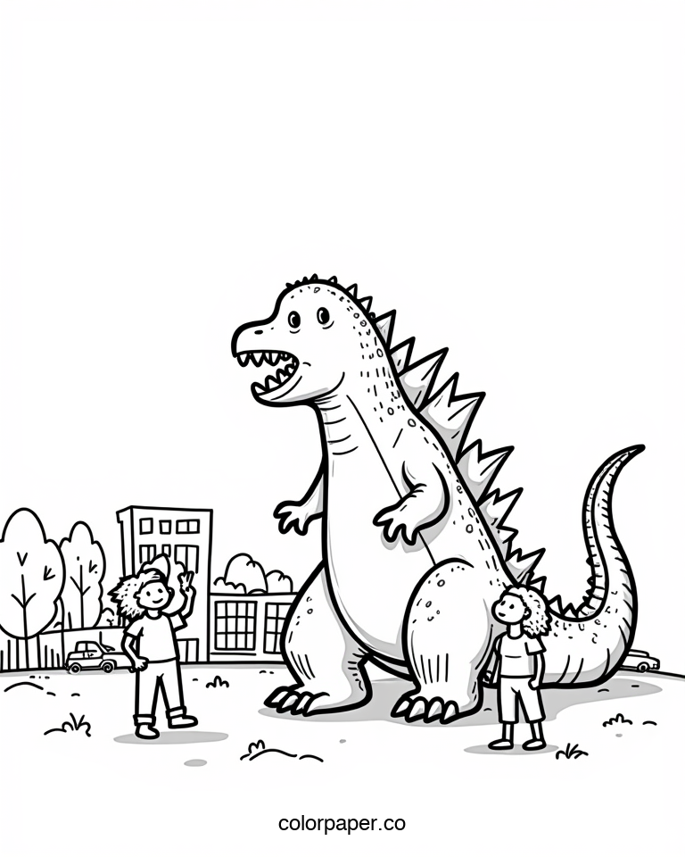 Godzilla as a Friendly Giant