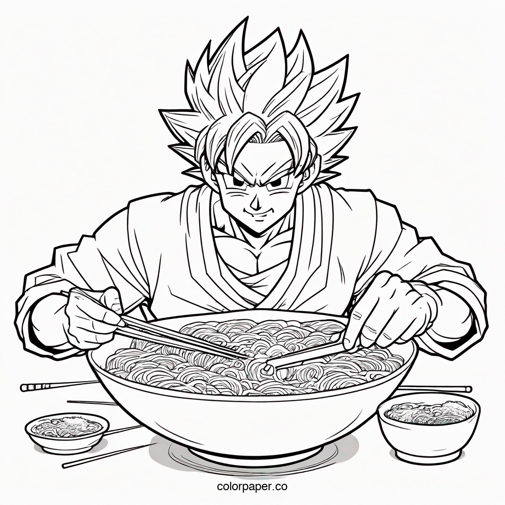 Goku Eating Ramen