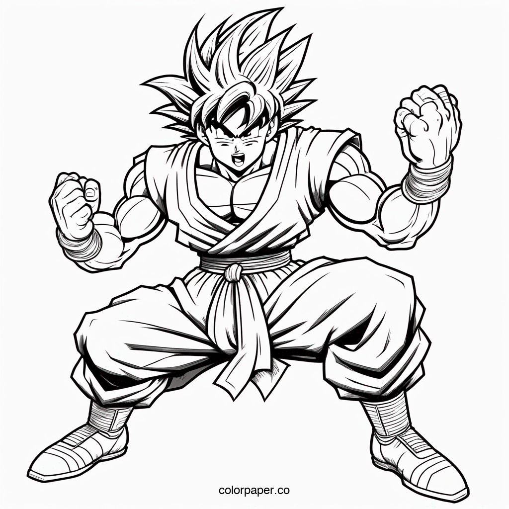 Goku in Fighting Stance