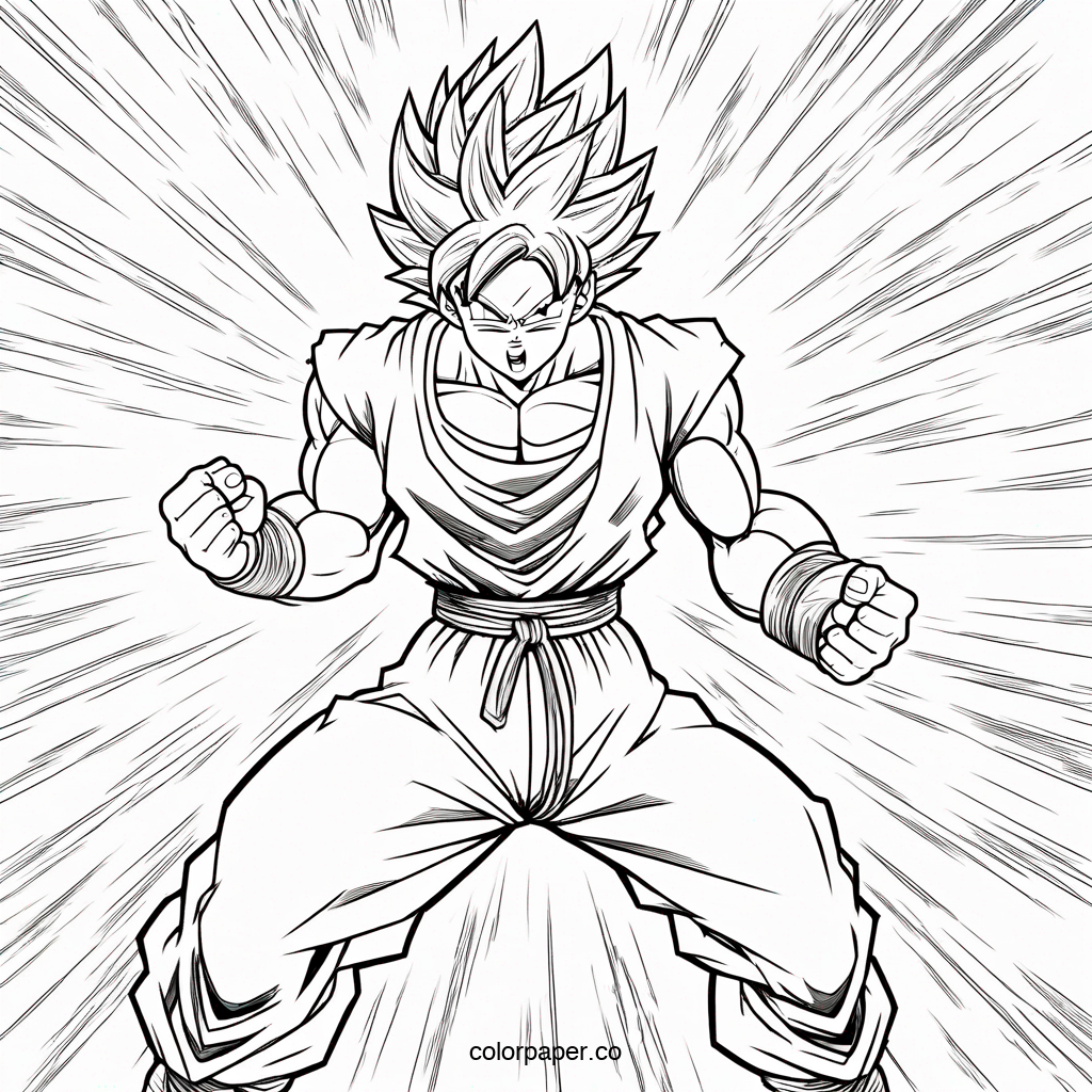 Goku Powering Up