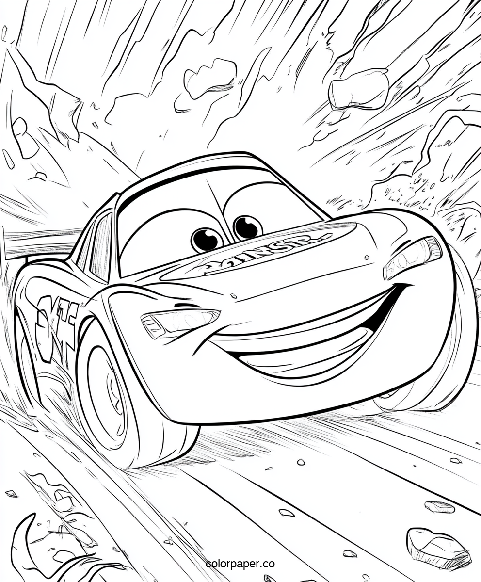 Lightning McQueen Close-Up Smile