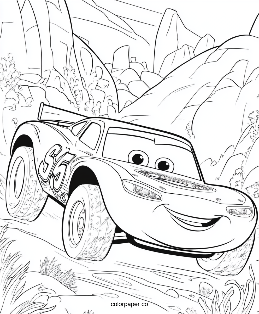 Lightning McQueen Showing Off His Wheels