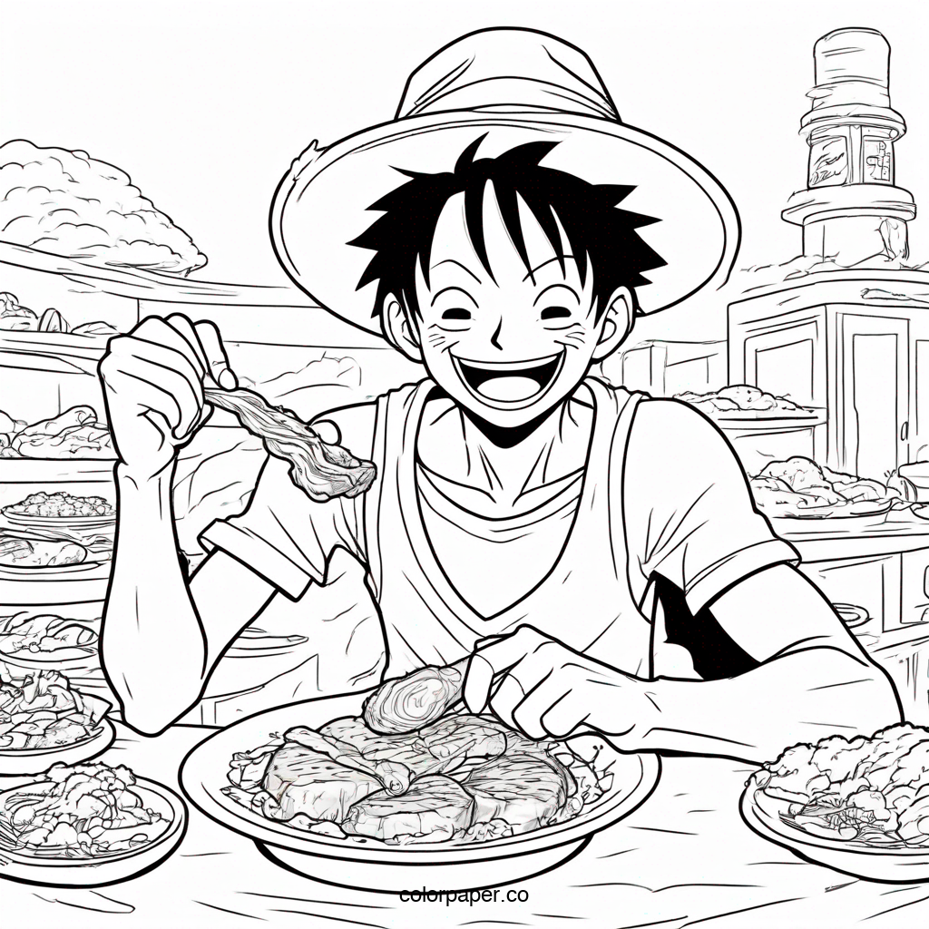 Luffy Eating Meat