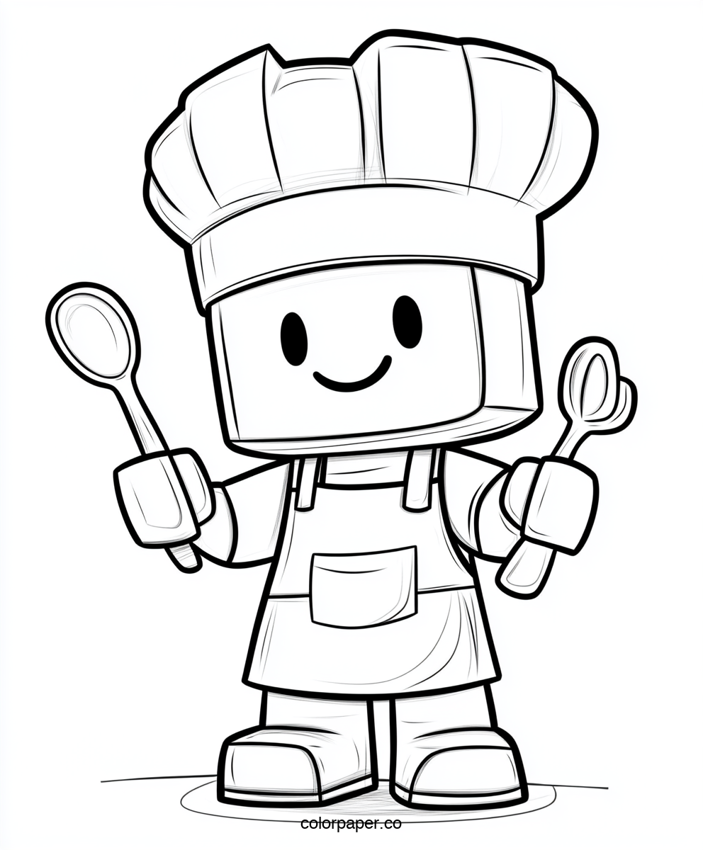 Roblox Character in a Chef's Hat