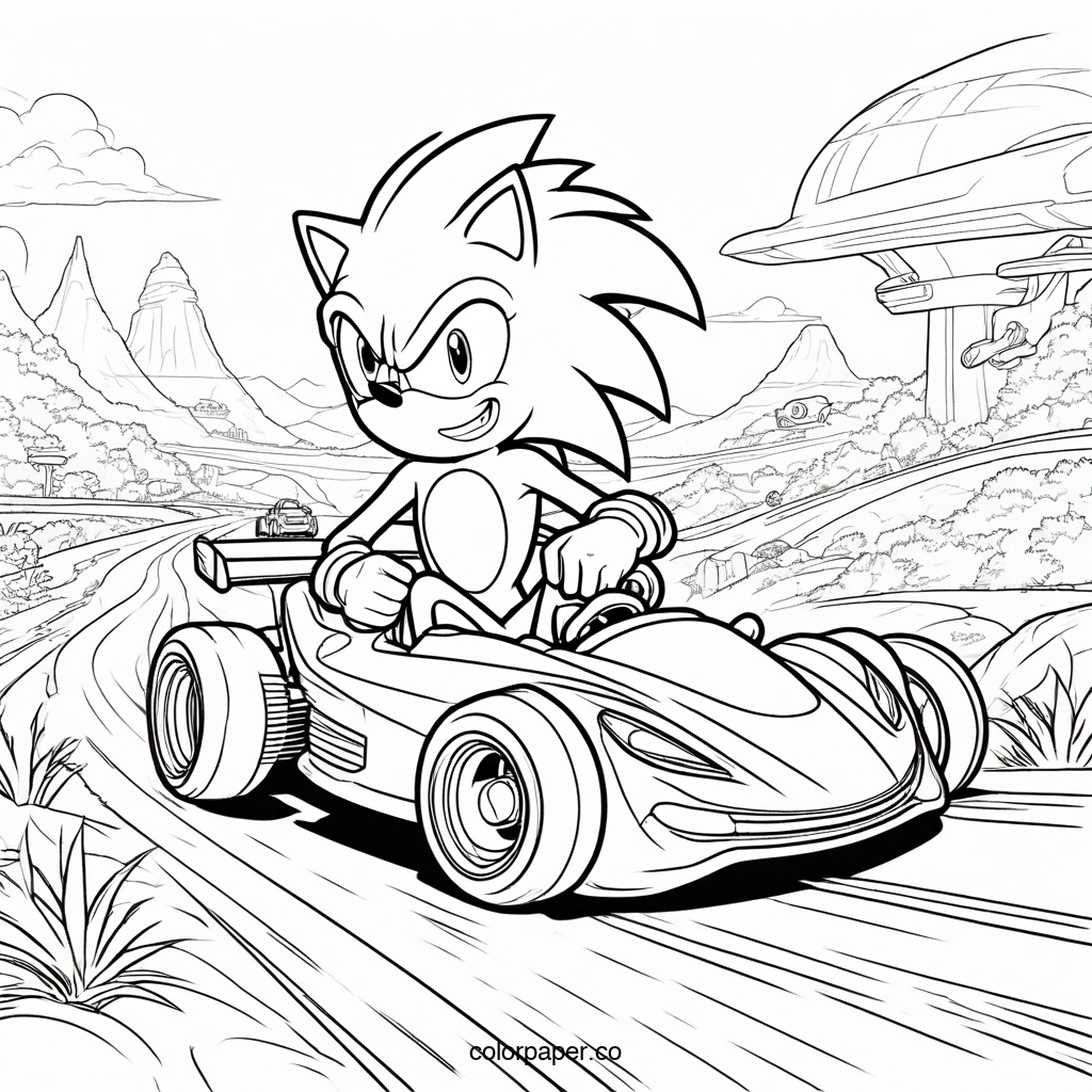 Sonic Adventure Coloring