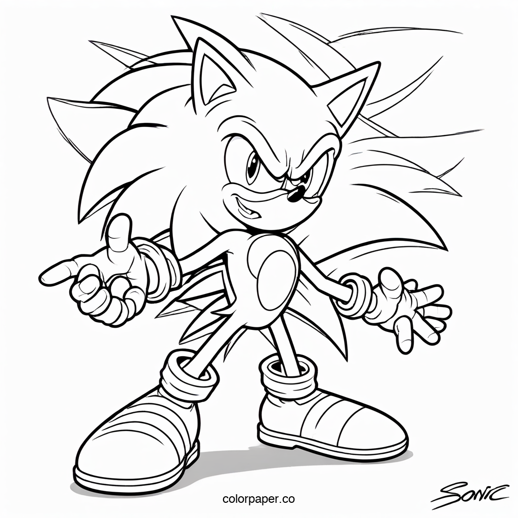 Sonic's Speedy Silhouette