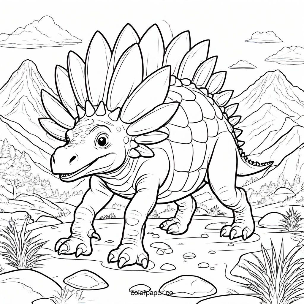 Stegosaurus Stroll Through Prehistoric Lands