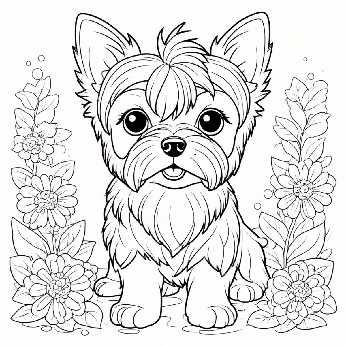 Adorable Kawaii Yorkshire Terrier Fun