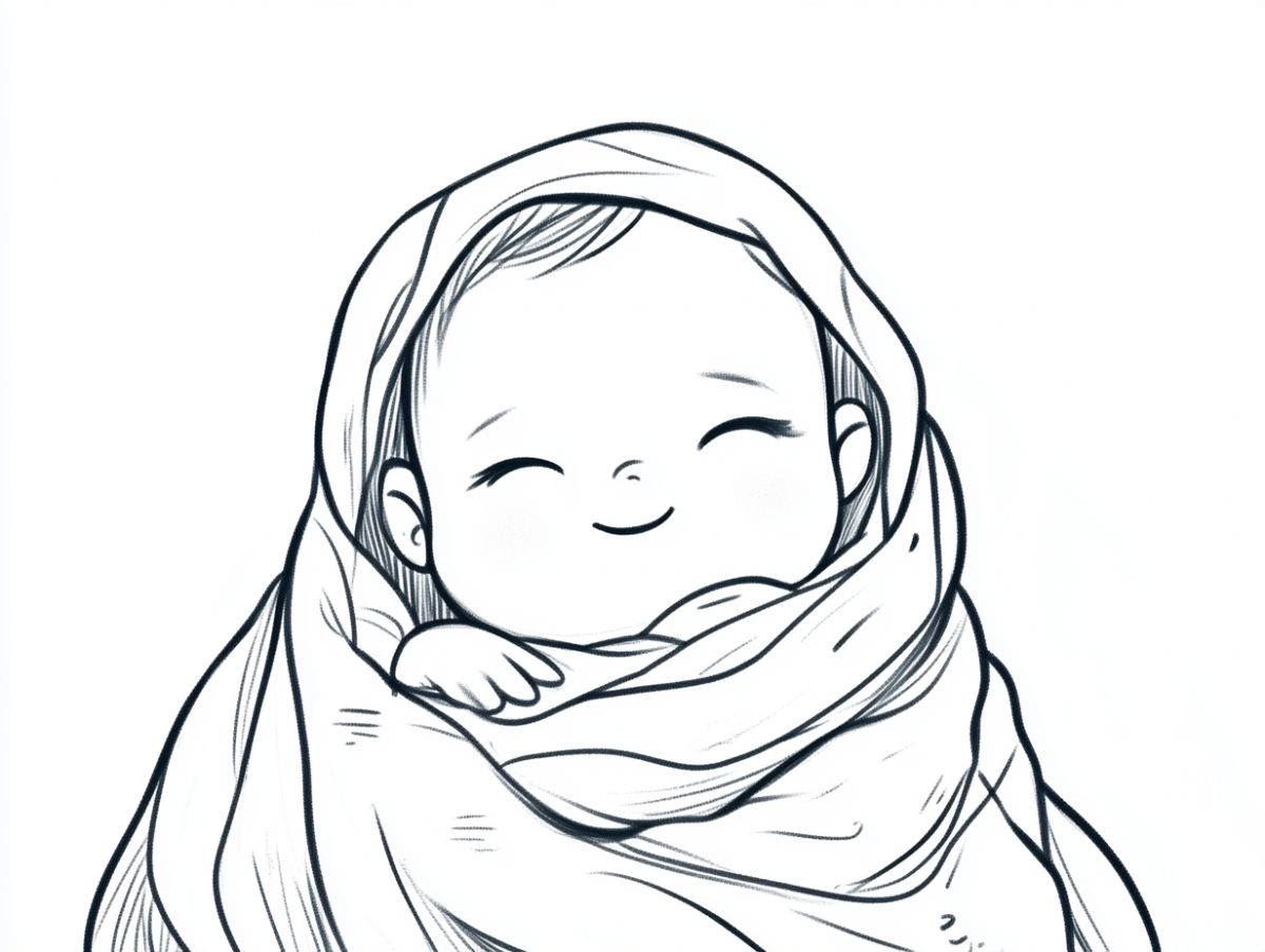 Baby Wrapped in a Blanket