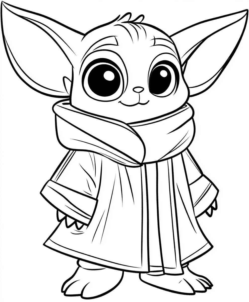 Baby Yoda with Big Ears