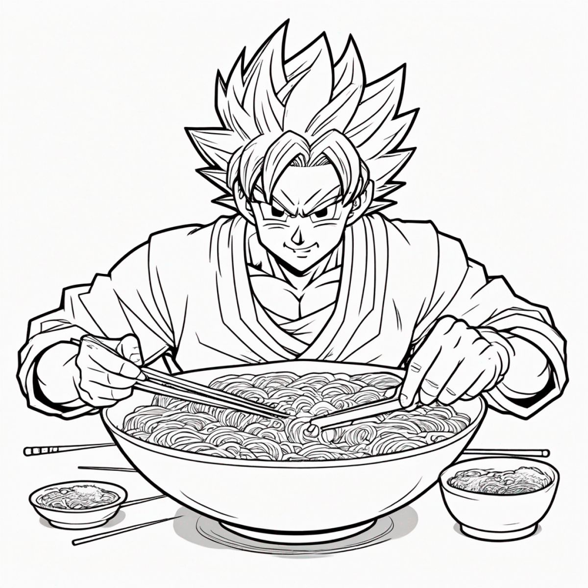 Goku Eating Ramen