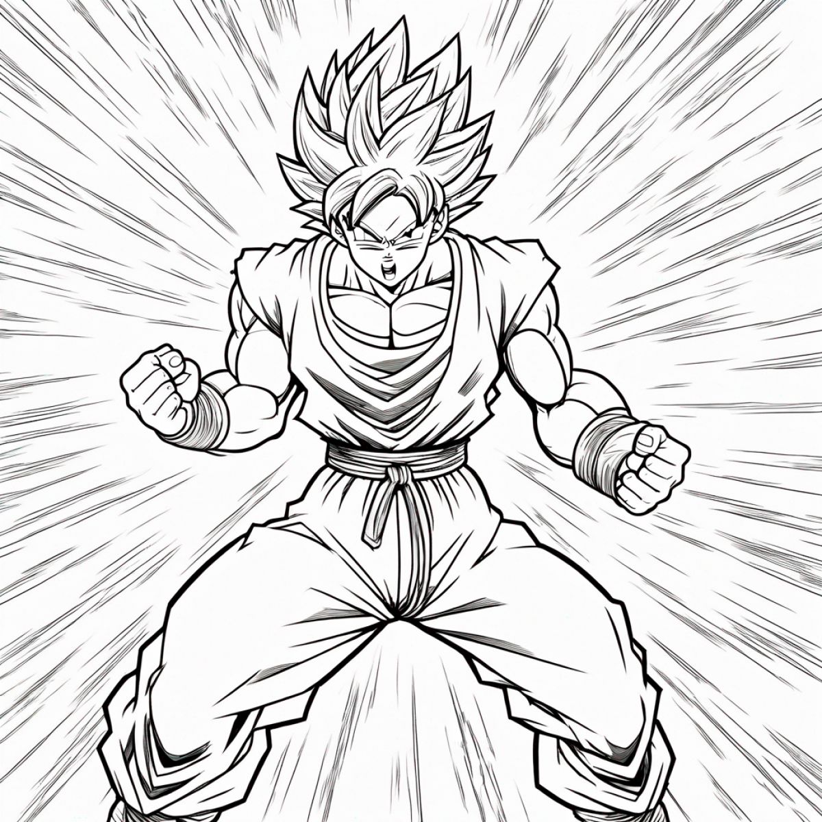 Goku Powering Up