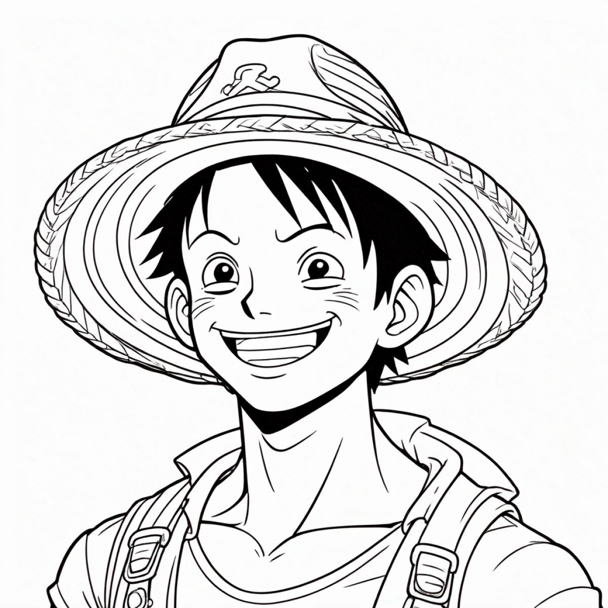 Luffy with Straw Hat