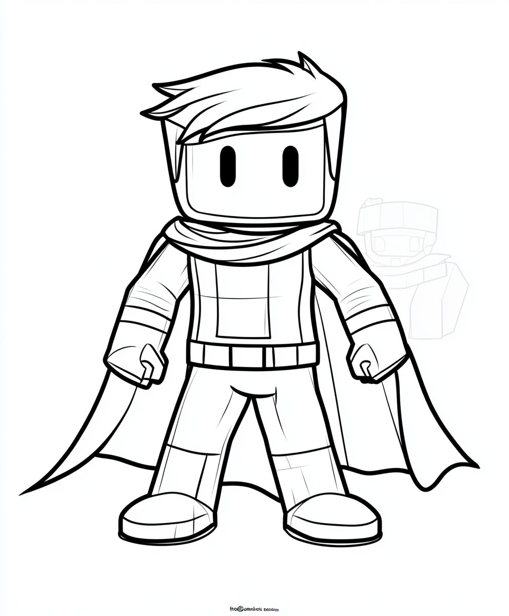 Roblox Character in a Superhero Cape