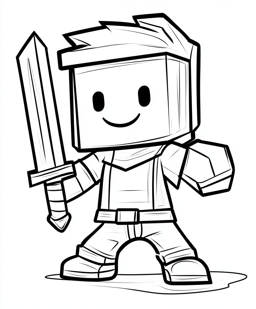 Roblox Character with a Sword