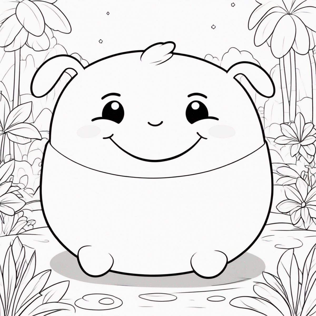 Smiling Squishmallow Sitting