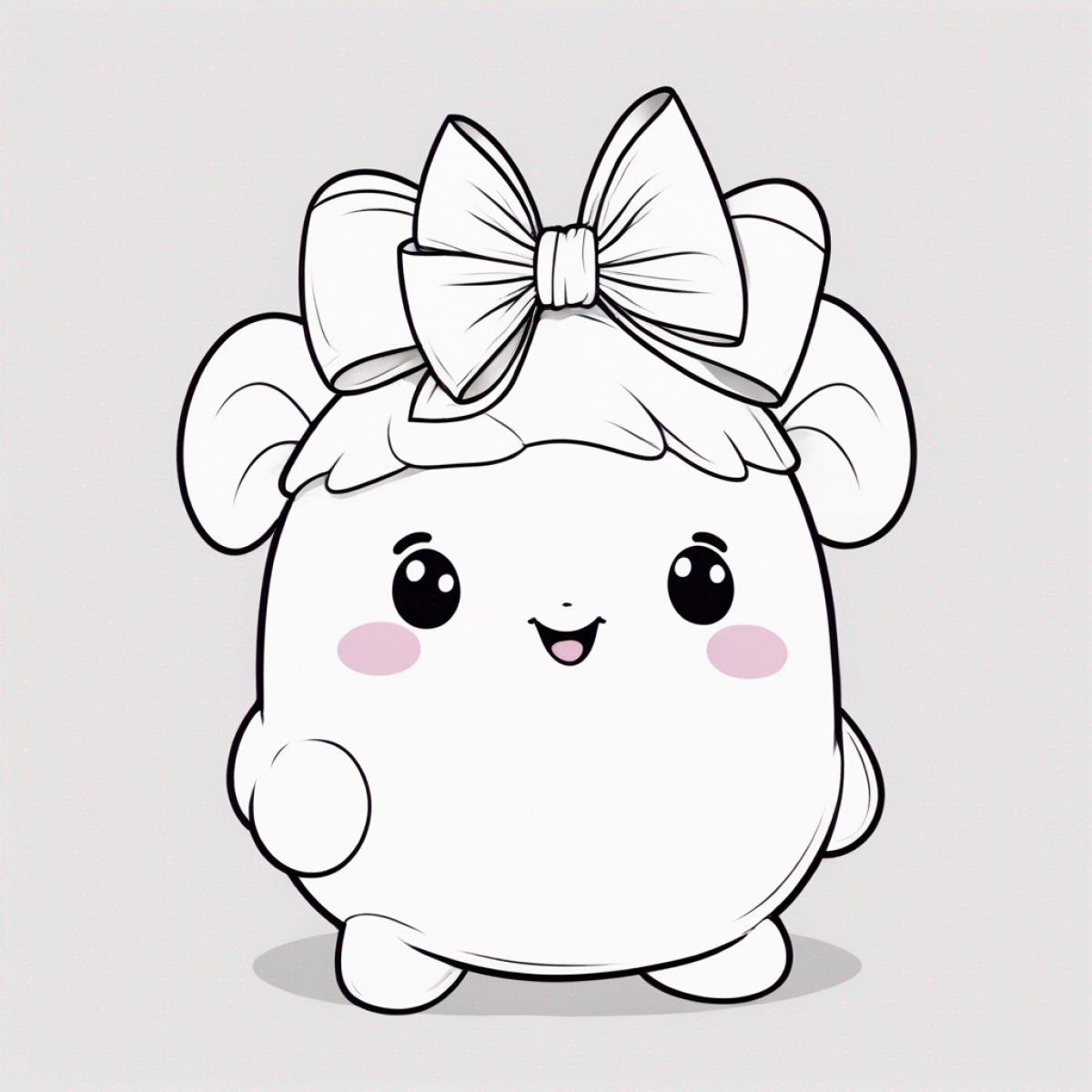 Squishmallow with a Bow