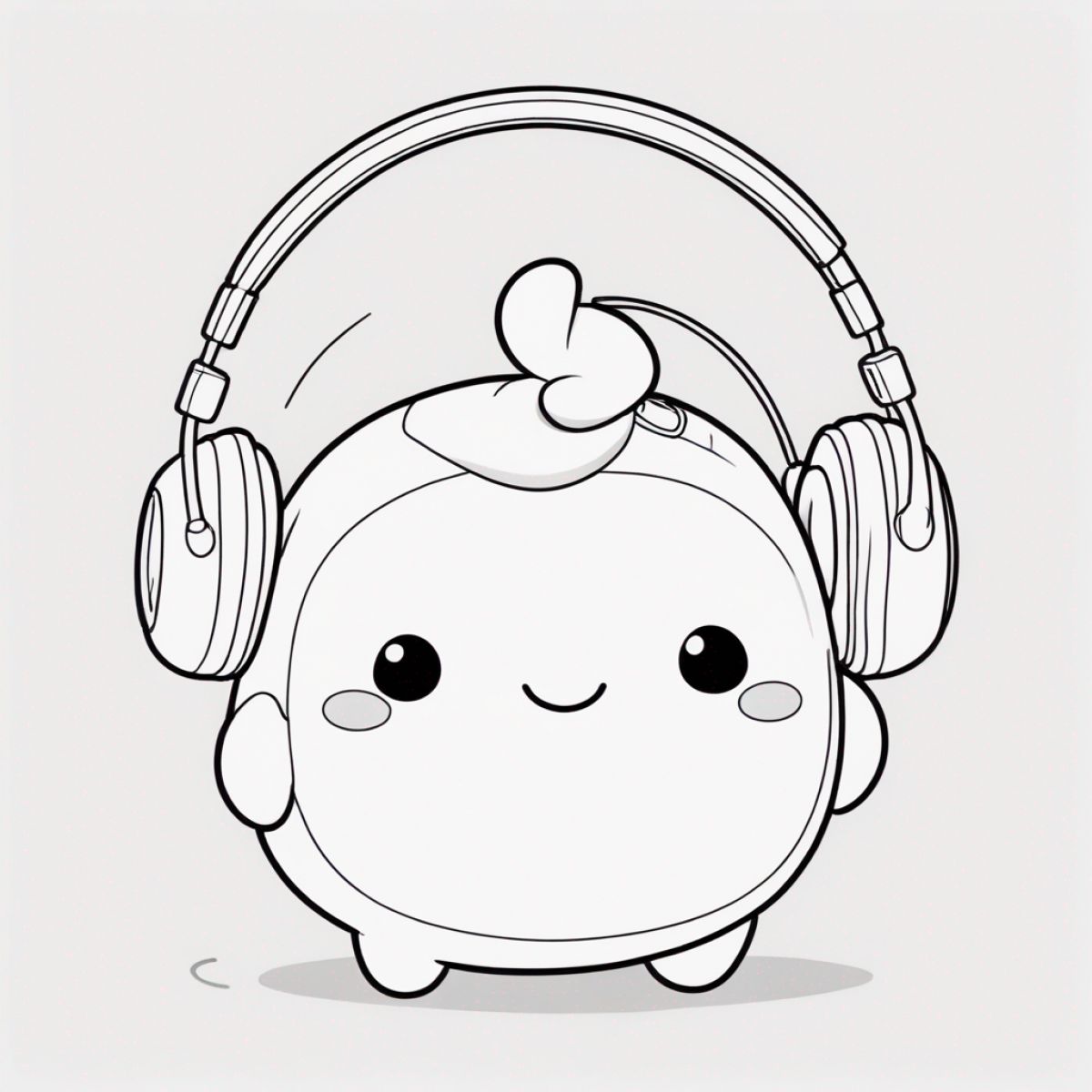 Squishmallow with Headphones