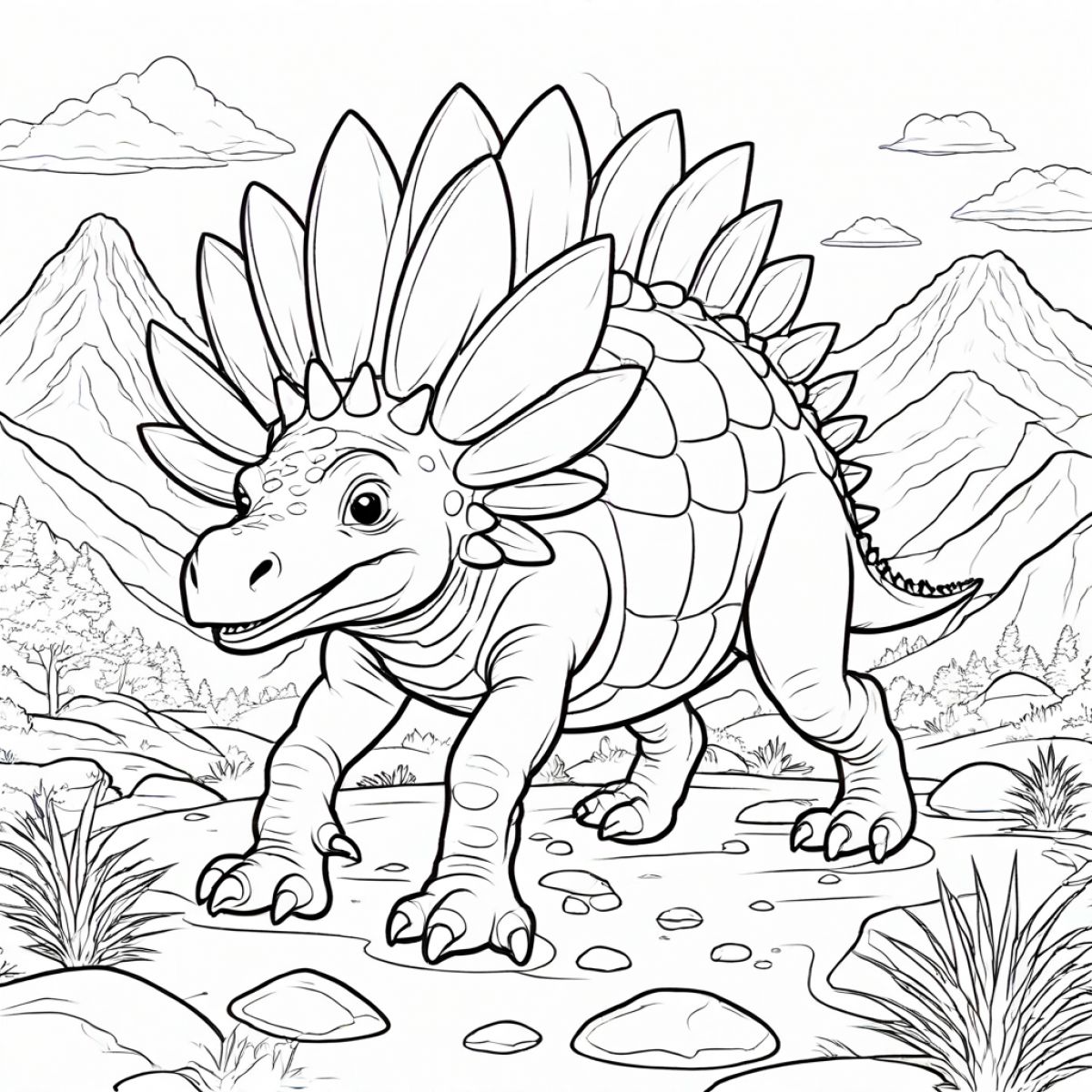 Stegosaurus Stroll Through Prehistoric Lands