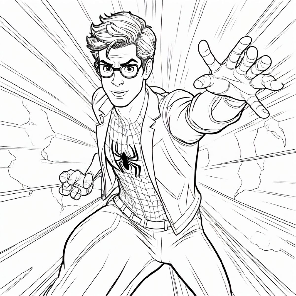 Web-Slinging Hero Peter Parker