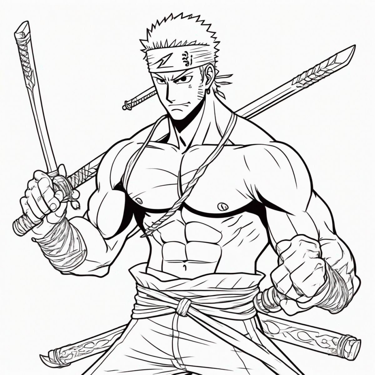 Zoro with Swords